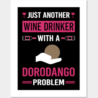 Wine Drinker Dorodango Mud Ball Dango Posters and Art